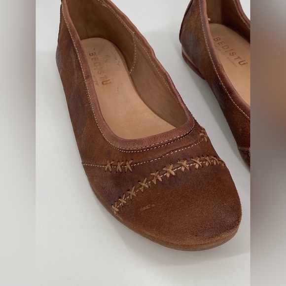 Bed Stu Lexie Brown Leather Ballet Flats - Picture 8 of 11